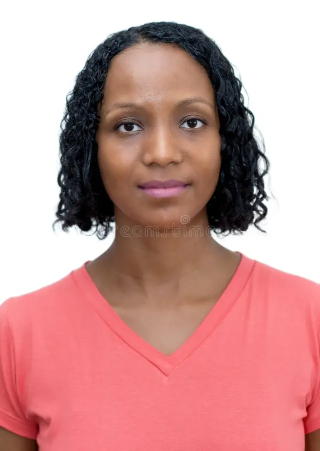 passport photo african american mature adult woman passport photo african american mature adult woman isolated white 168920621